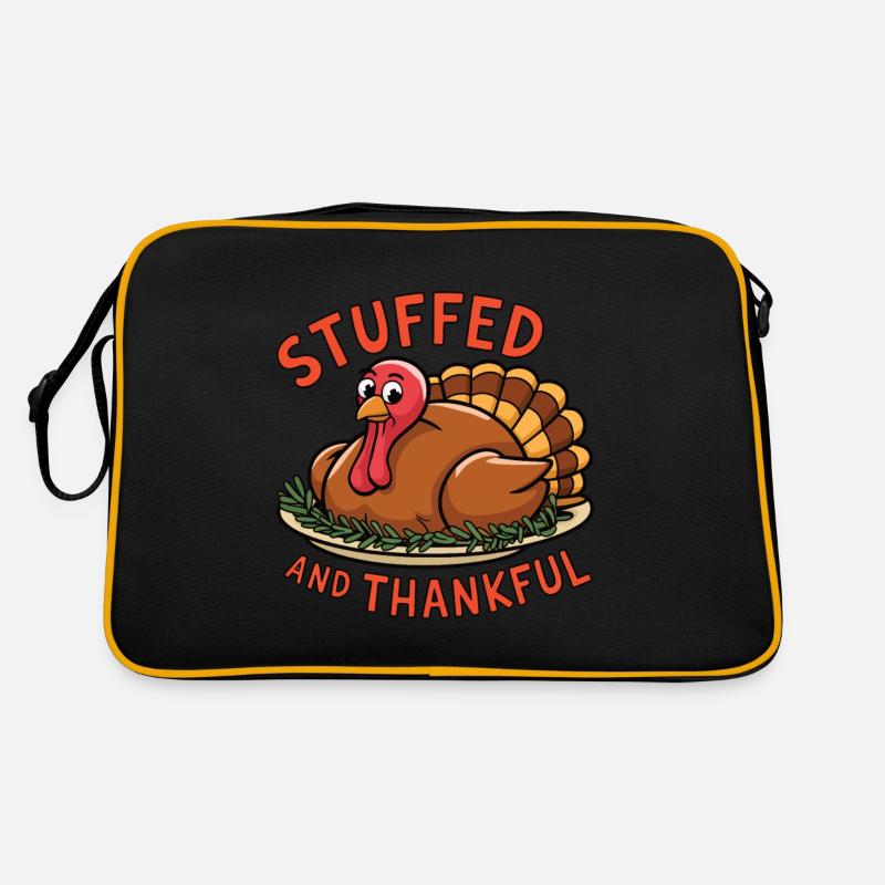 Lustiger Thanksgiving Truthahn Retro Tasche