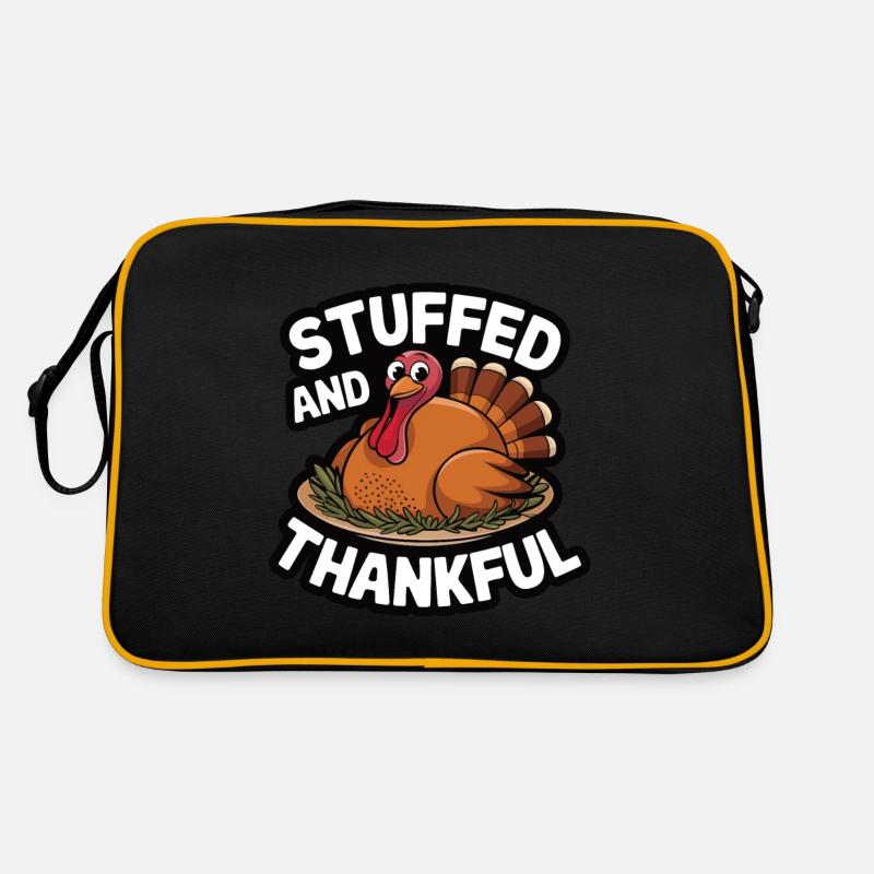 Dinde drôle de Thanksgiving Sac Retro
