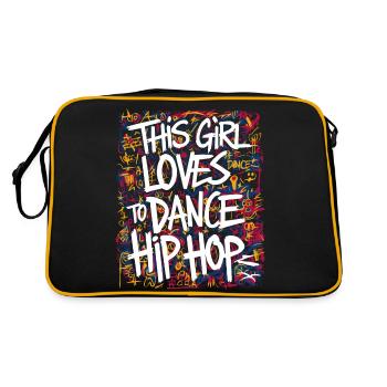 Cette fille aime danser le hip-hop - Sac Retro - noir/or - Dos