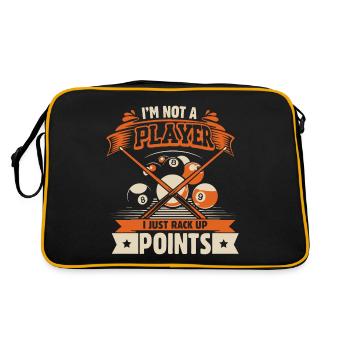 Je ne suis pas un joueur, j’accumule juste des points. - Sac Retro - noir/or - Dos