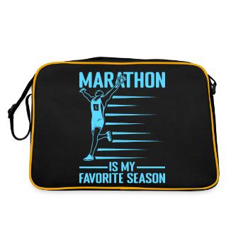 La course à pied est mon marathonien préféré de la saison - Sac Retro - noir/or - Dos