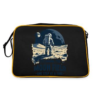 MOON FIELD - Retro Bag - black/gold - Back