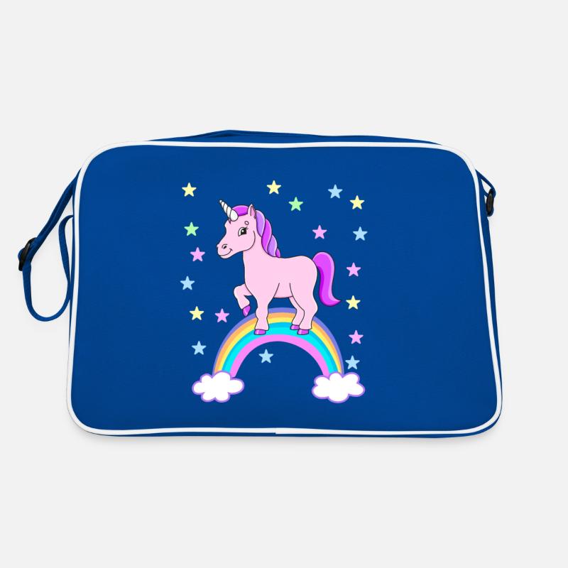 Einhorn Regenbogen Geschenkidee Retro Tasche