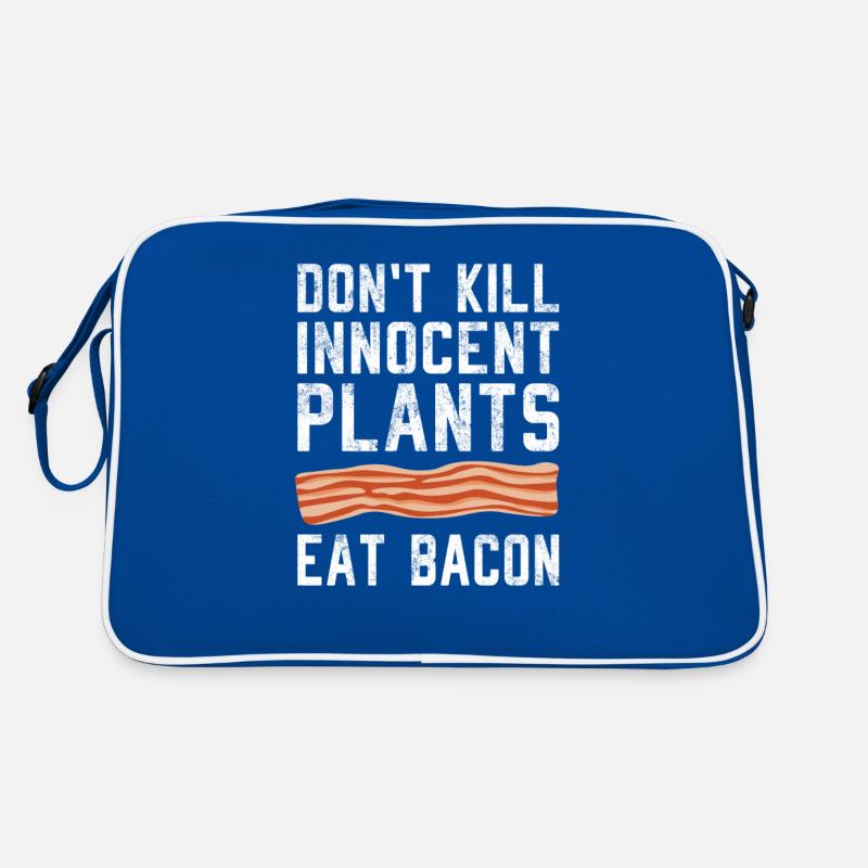 Dont Kill Innocent Plants Eat Pork Bacon Retro Bag
