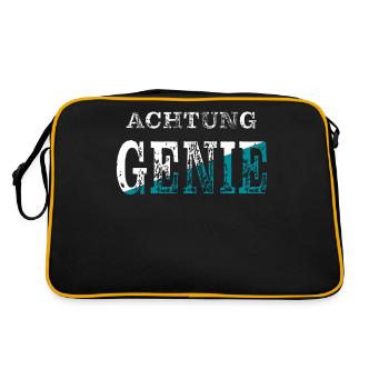 ATTENTION GENIE - Retro Bag - black/gold - Back