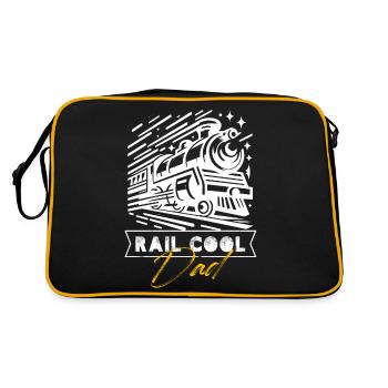 rail cool dad Design for a railroad models - Retro Bag - black/gold - Back