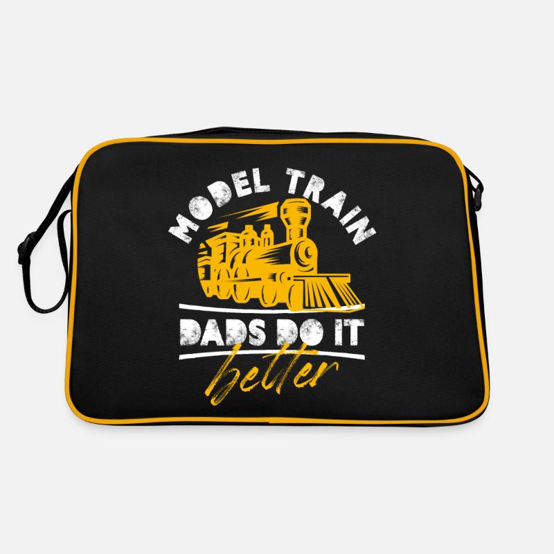 model train dad do it better Design for a fan of Retro Tasche