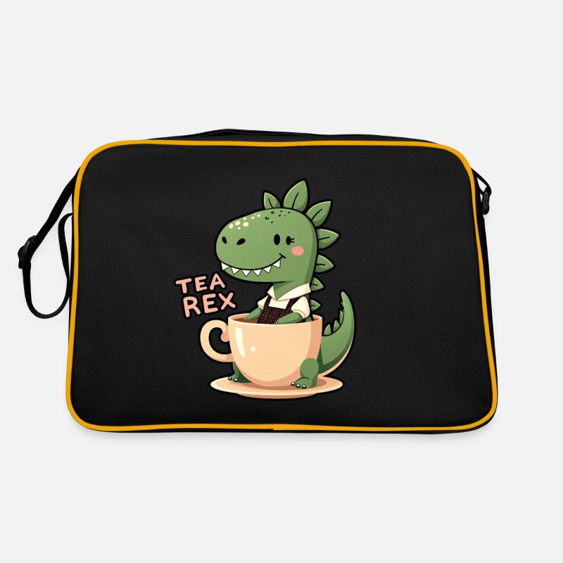 Tea Rex TRex Lederhose Retro Tasche