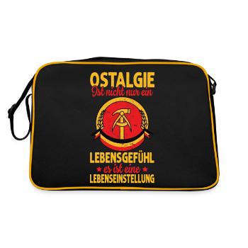Ostalgie - L’Allemagne de l’Est pour l’Est - Sac Retro - noir/or - Dos