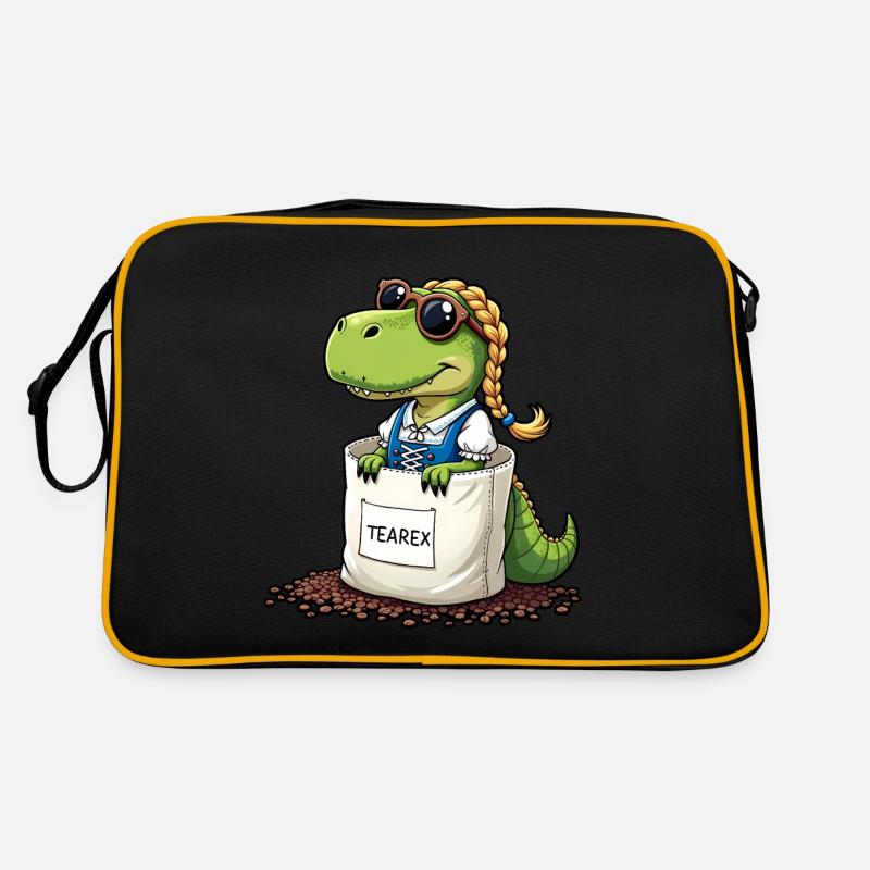 Tea Rex Dinosaurier traditionellen Dir Tee Retro Tasche