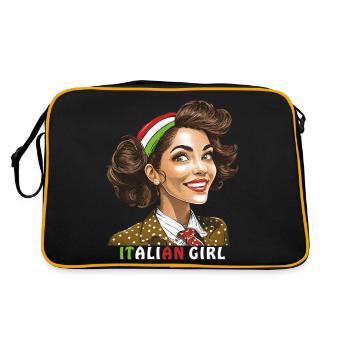 FEMME ITALIE FILLE ITALIENNE - Sac Retro - noir/or - Dos