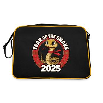 Chinese Year 2025 Year of the Snake - Retro Bag - black/gold - Back