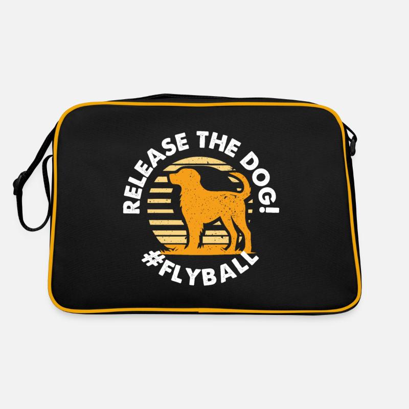 libérer le chien flyball Design pour un fan de chien Sac Retro
