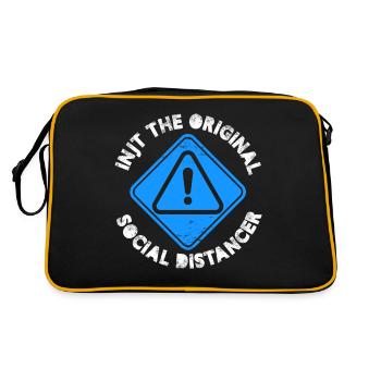 INTJ : le design original de la distanciation sociale - Sac Retro - noir/or - Dos