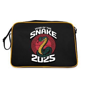 Chinese Year 2025 Year of the Snake - Retro Bag - black/gold - Back