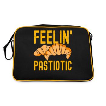 Patissier Feelin' Pastiotic Baker Backen - Retro Tasche - Schwarz/Gold - Hinten