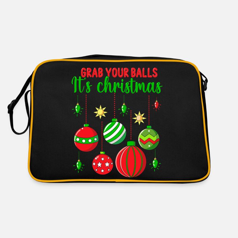 Attrapez vos couilles C’est des boules de sapin de Noël Sac Retro