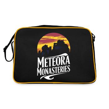 meteora monasteries - Retro Bag - black/gold - Back