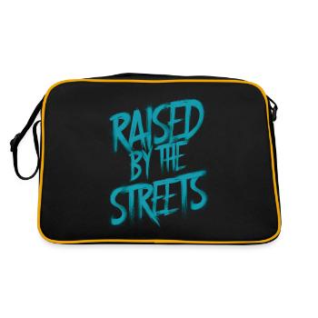 Raised by the streets - Retro Bag - black/gold - Back