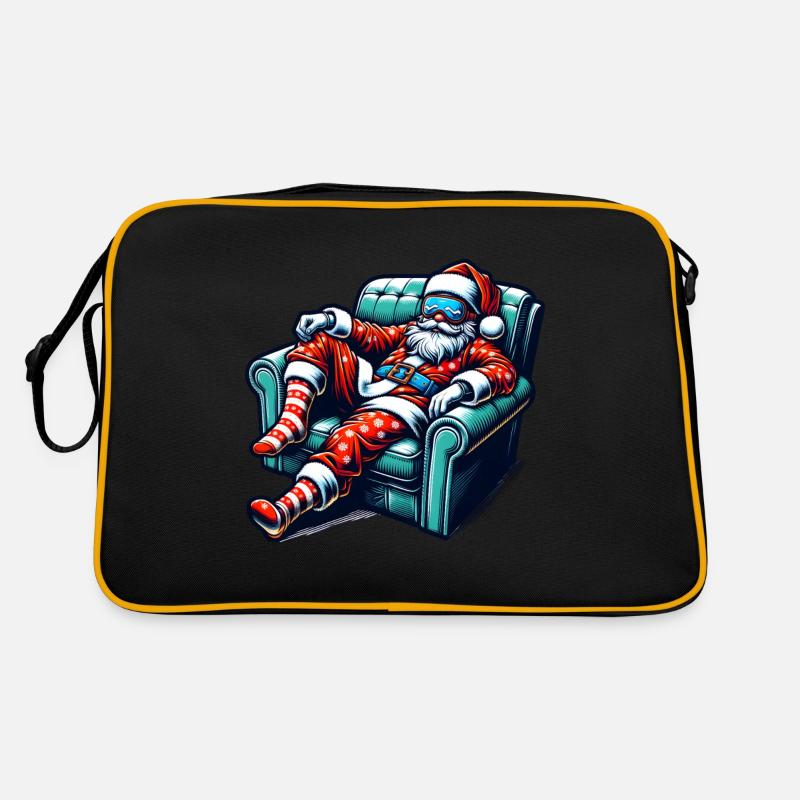 Dormez paresseux Père Noël C’est mon pyjama de Noël Sac Retro