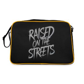 Raised on the streets - Retro Bag - black/gold - Back
