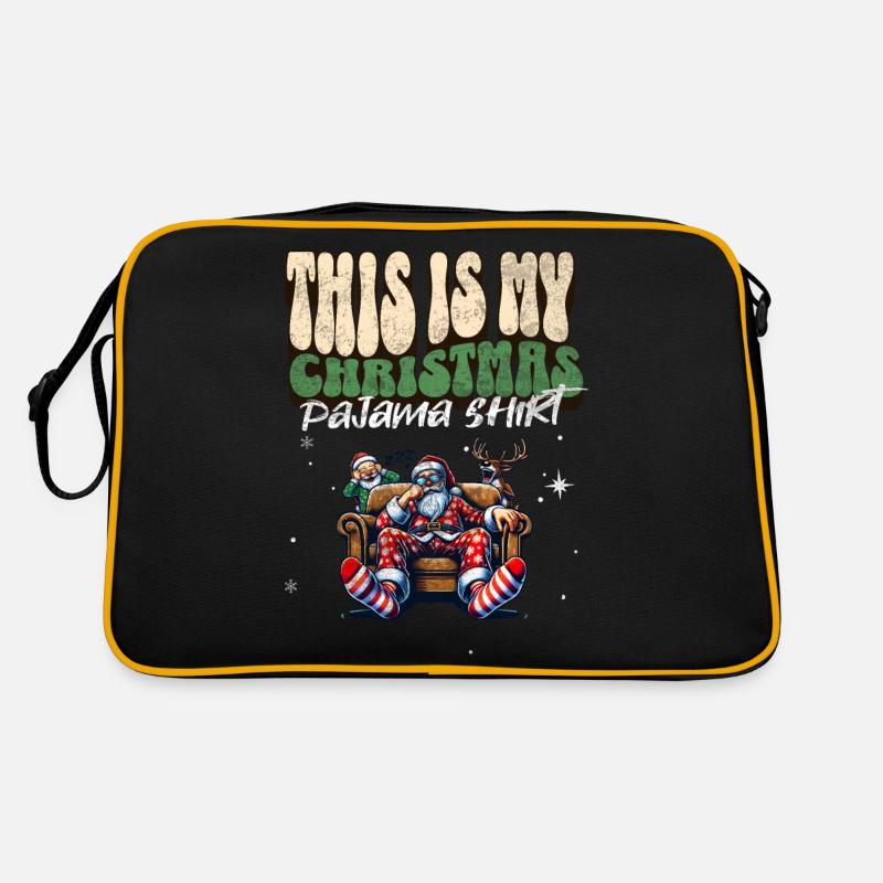 Dormez paresseux Père Noël C’est mon pyjama de Noël Sac Retro