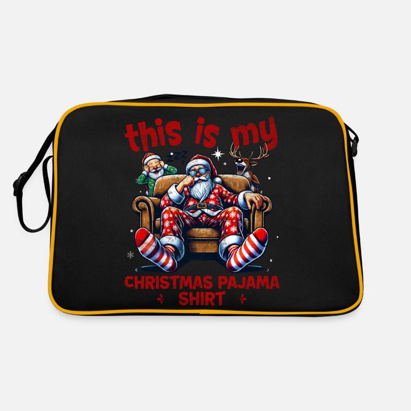 Dormez paresseux Père Noël C’est mon pyjama de Noël Sac Retro