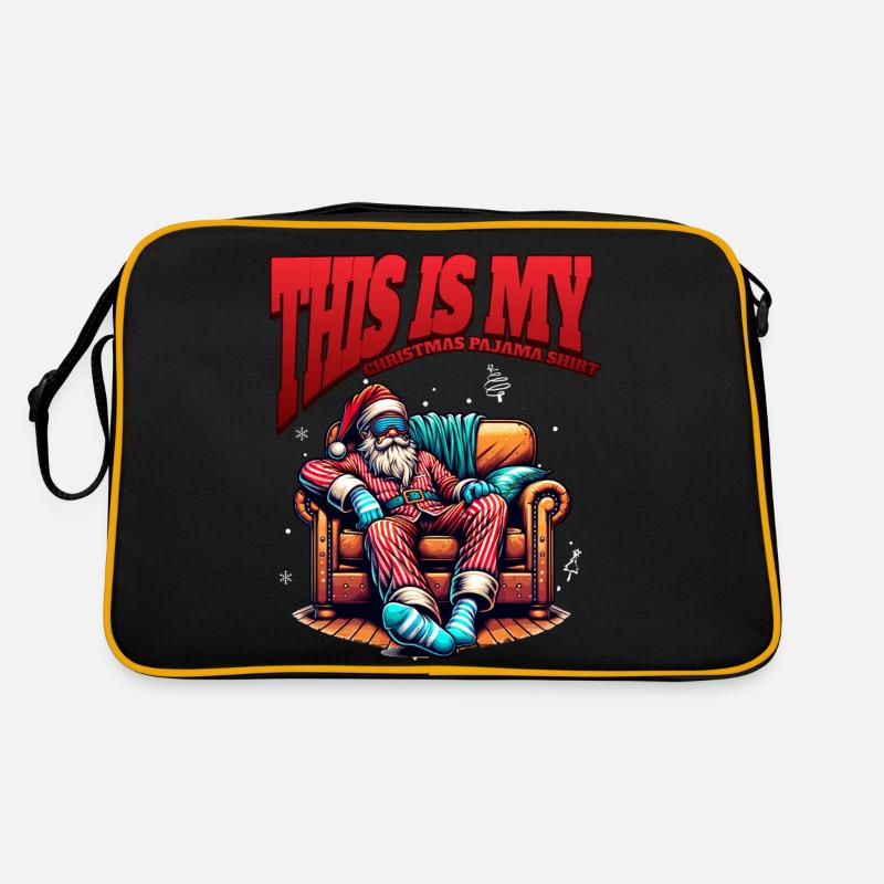 Dormez paresseux Père Noël C’est mon pyjama de Noël Sac Retro