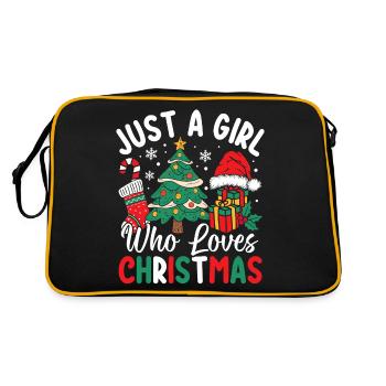 Juste une fille qui aime les vacances de Noël Sœur - Sac Retro - noir/or - Dos