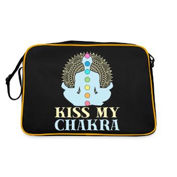 Yoga Embrasser Mon Chakra Drôle Yoga - Sac Retro - noir/or - Dos
