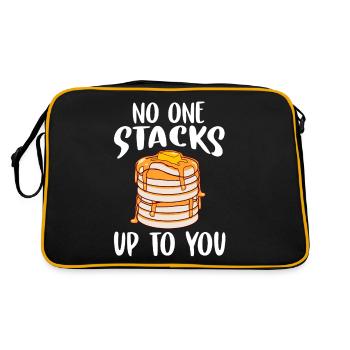 Waffle No Stacks Up To You Pancake - Sac Retro - noir/or - Dos