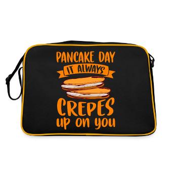 Il y a toujours des crêpes sur votre crêpe - Sac Retro - noir/or - Dos