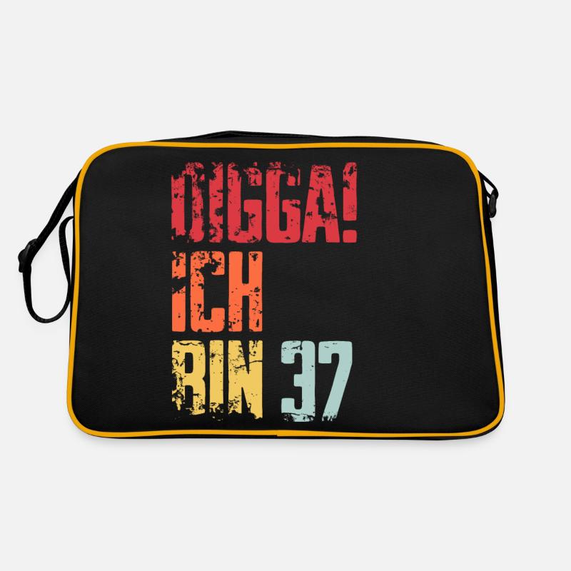 37. Geburtstag 37 Jahre Geschenk Spruch Retro Tasche