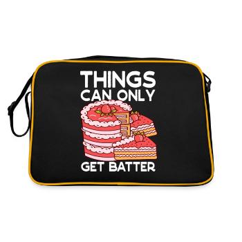 Patissier kann nur besser backen - Retro Tasche - Schwarz/Gold - Hinten
