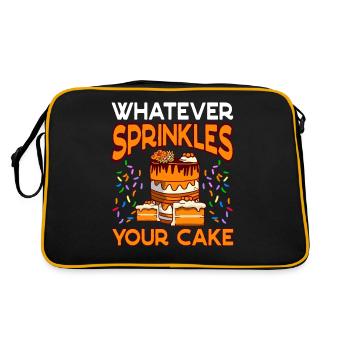 Tout ce qui saupoudre la cuisson de votre gâteau - Sac Retro - noir/or - Dos