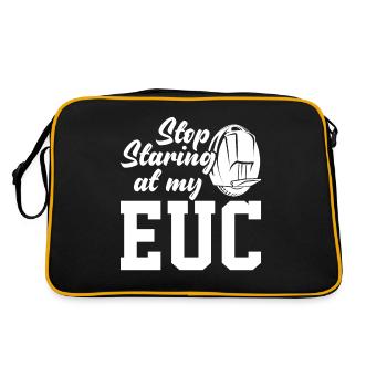 Stop Staring At My EUC One-Wheel Scooter Monowheel - Retro Bag - black/gold - Back