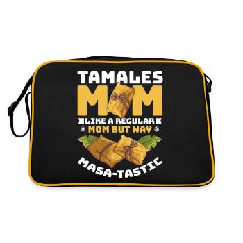 Maman Tamales comme une maman normale mais d’une manière masa-tastique - Sac Retro - noir/or - Dos