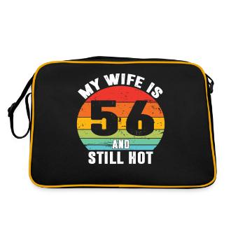 My Wife Is 56 And Still Hot, I Love My Pretty Wife - Retro Bag - black/gold - Back