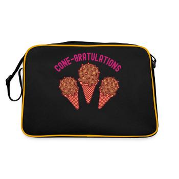 Sundae Cone-gratulations Crème Sucrée - Sac Retro - noir/or - Dos