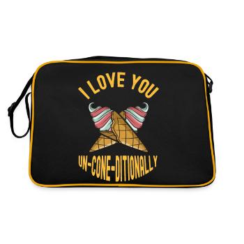 Love You Crème non sucrée - Sac Retro - noir/or - Dos