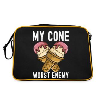 My Cone Worst Enemy Sundae Frosty Cream - Retro Tasche - Schwarz/Gold - Hinten