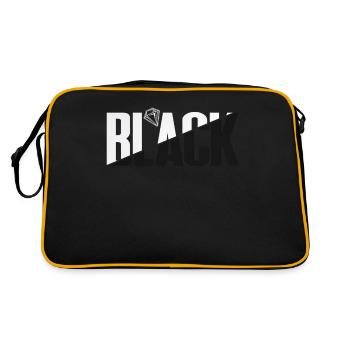 Typographie noire Design Typographie noire - Sac Retro - noir/or - Dos