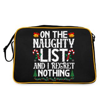 Sur la liste des vilains et je ne regrette rien Noël - Sac Retro - noir/or - Dos