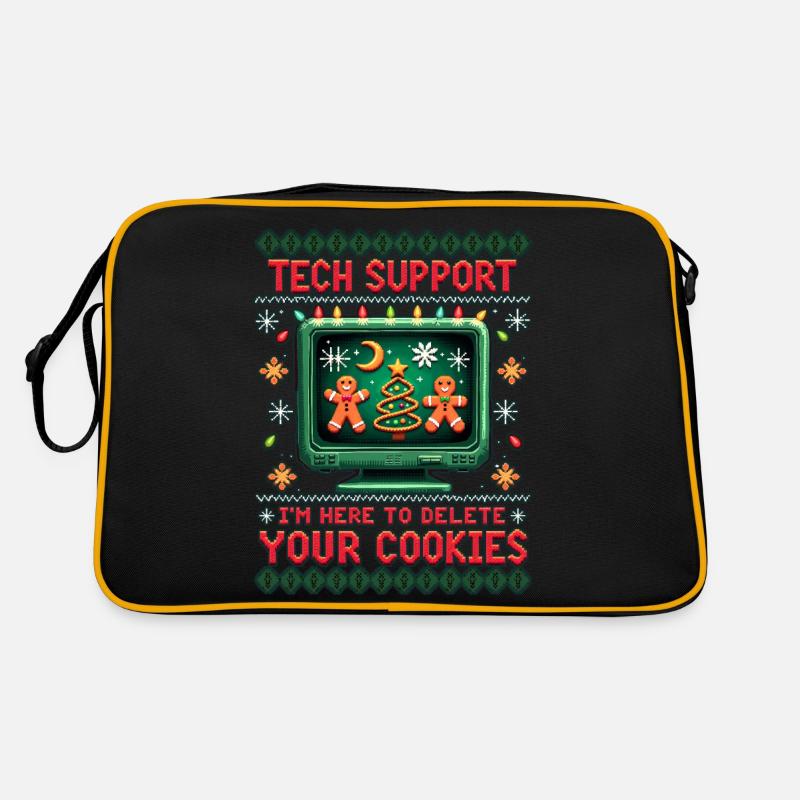 Tech Support – "I'm Here To Delete Your Cookies" Retro Tasche