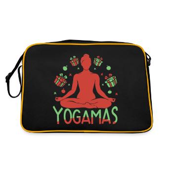 Yoga Yogamas Yoga drôle - Sac Retro - noir/or - Dos