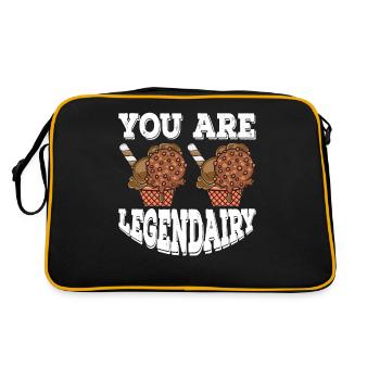 You Legendairy Scoop Sweet Cream - Retro Bag - black/gold - Back