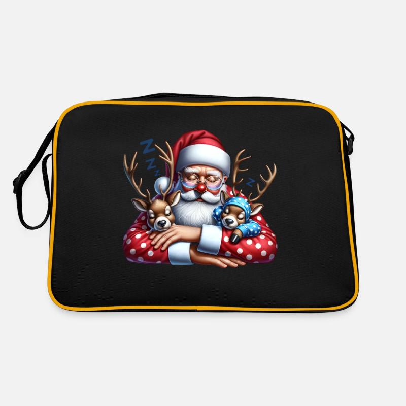 Dormez paresseux Père Noël C’est mon pyjama de Noël Sac Retro