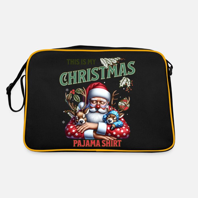 Dormez paresseux Père Noël C’est mon pyjama de Noël Sac Retro