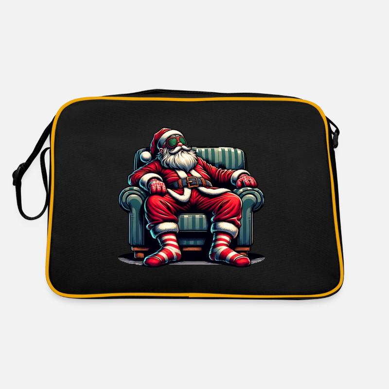 Dormez paresseux Père Noël C’est mon pyjama de Noël Sac Retro