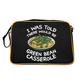On m’a dit qu’il y aurait une casserole de haricots verts - Sac Retro - noir/or - Dos